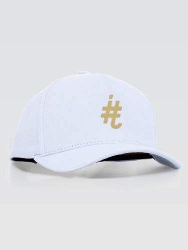 Boné itals Branco Brasão Golden Destroyed 